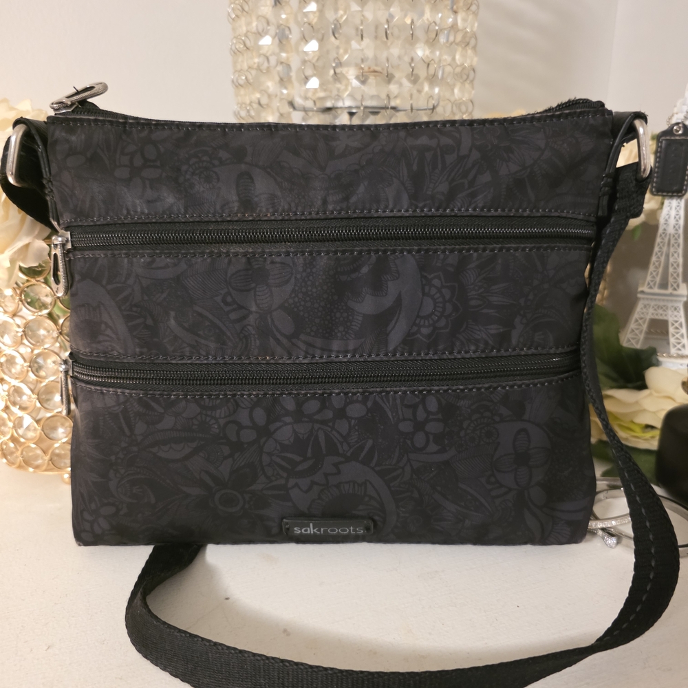 Sakroots Black Crossbody Bag
